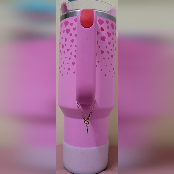 Stanley Pink Heart Quencher H2.0 40oz 2024 Valentine's Day Target Tumbler - Picture 5 of 8